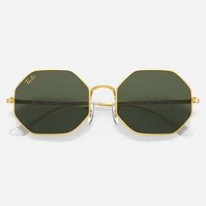Ray Bans | Octagon 1972 Polished Gold G-15 Green Lense Sunglasses